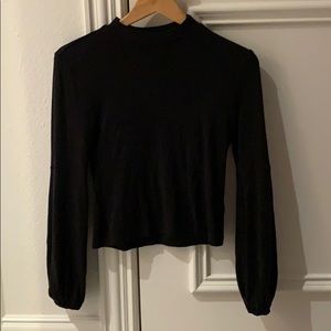 JACK by BB DAKOTA Black Flare Sleeve Top